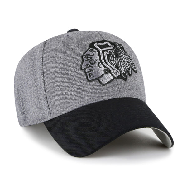 Pictured is this NHL Chicago Blackhawks Granite '47 MVP cap in dark grey. 2