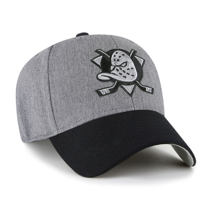 Pictured is this NHL Anaheim Ducks Granite '47 MVP cap in dark grey. 2