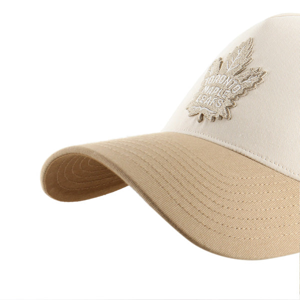 Pictured is this NHL Toronto Maple Leafs Contrast Sure Shot '47 MVP cap in natural. 5