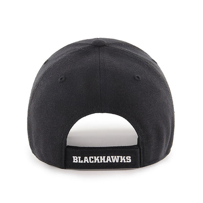Pictured is this NHL Chicago Blackhawks ’47 MVP cap in black. 2