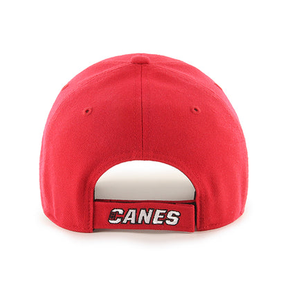 Pictured is this NHL Carolina Hurricanes ’47 MVP cap in dark red. 2