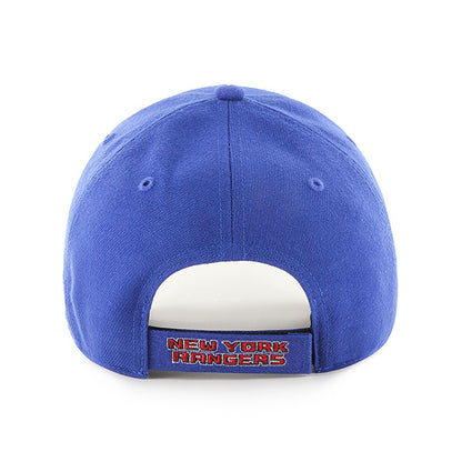 Pictured is this NHL New York Rangers ’47 MVP cap in blue. 2