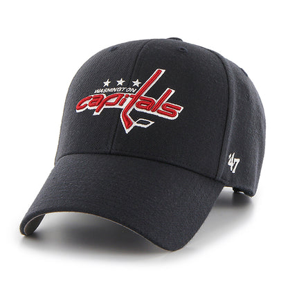 Pictured is this NHL Washington capitals ’47 MVP cap in navy. 1
