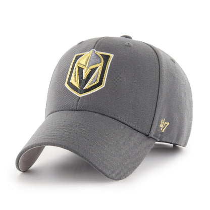 Pictured is this NHL Vegas Golden Knights ’47 MVP cap in charcoal. 1