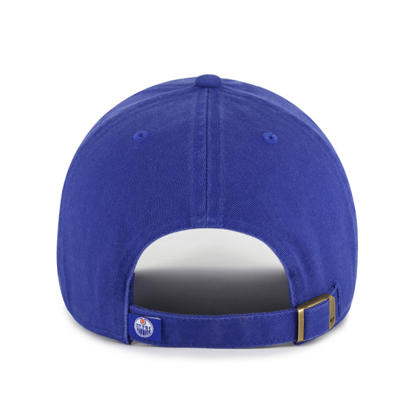 Pictured is this NHL Edmonton Oilers '47 CLEAN UP cap in blue. 2