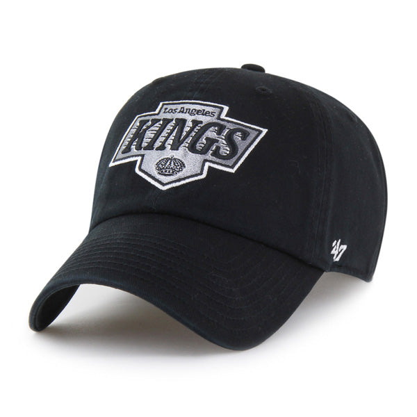 Pictured is this NHL Los Angeles Kings ’47 CLEAN UP cap in black. 1