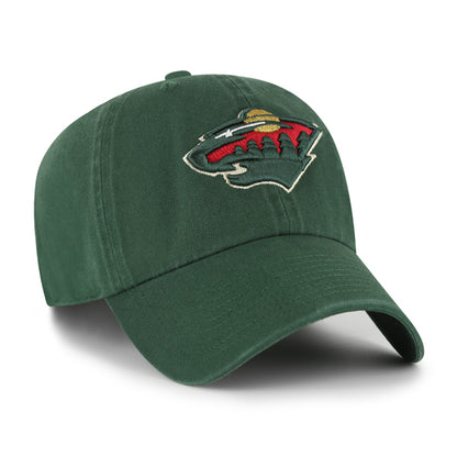 Pictured is this NHL Minnesota Wild ’47 CLEAN UP cap in green. 3