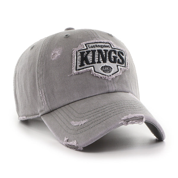 Pictured is this NHL Los Angeles Kings Weathered '47 CLEAN UP cap in dark grey. 3