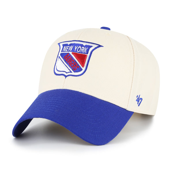 Pictured is this NHL New York Rangers Sure Shot ’47 MVP cap in natural. 2