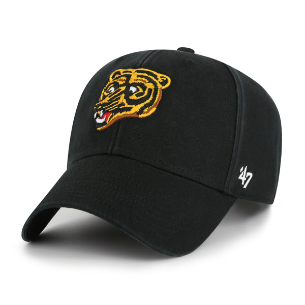 Pictured is this NHL Boston Bruins Legend ’47 MVP cap in black. 1