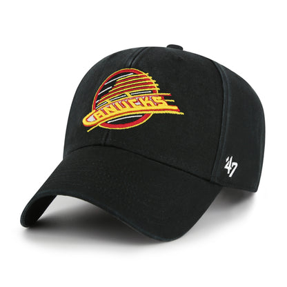 Pictured is this NHL Vancouver Canucks Legend ’47 MVP cap in black. 1