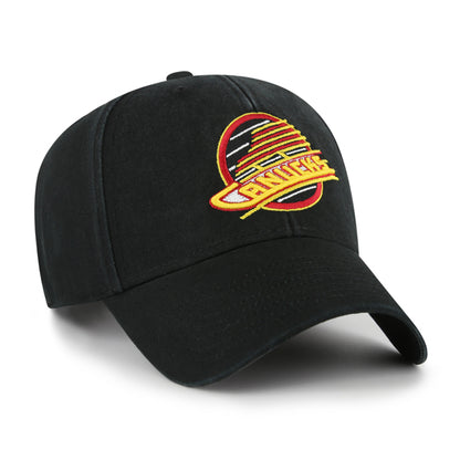 Pictured is this NHL Vancouver Canucks Legend ’47 MVP cap in black. 2