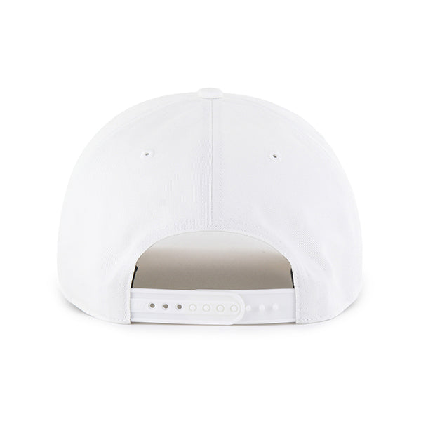 Pictured is this New Balance Branded ’47 HITCH cap in white. 2