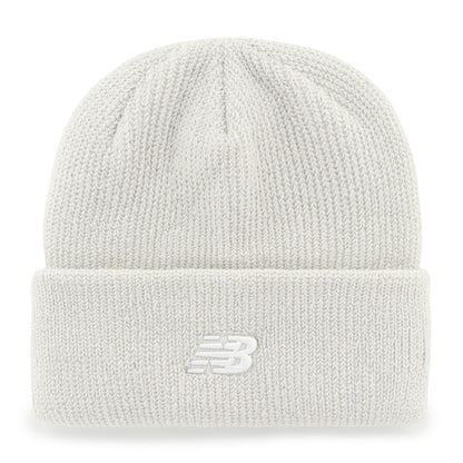 Pictured is this New Balance Core ’47 CUFF KNIT beanie cap in grey. 1