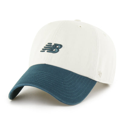 Pictured is this New Balance Core '47 CLEAN UP cap in cream and dark green. 1