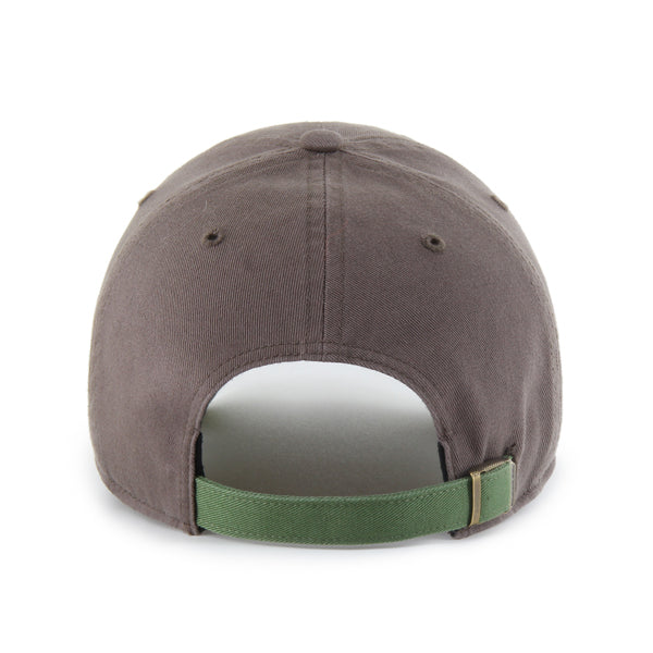 Pictured is this New Balance Core '47 CLEAN UP cap in brown and green. 2