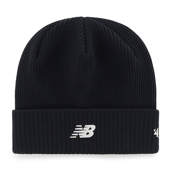 Pictured is this New Balance Reflect ’47 CUFF KNIT beanie cap in black. 1