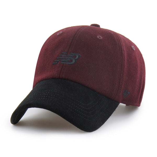 Pictured is this New Balance Wool Suede ’47 CLEAN UP cap in red & black. 1
