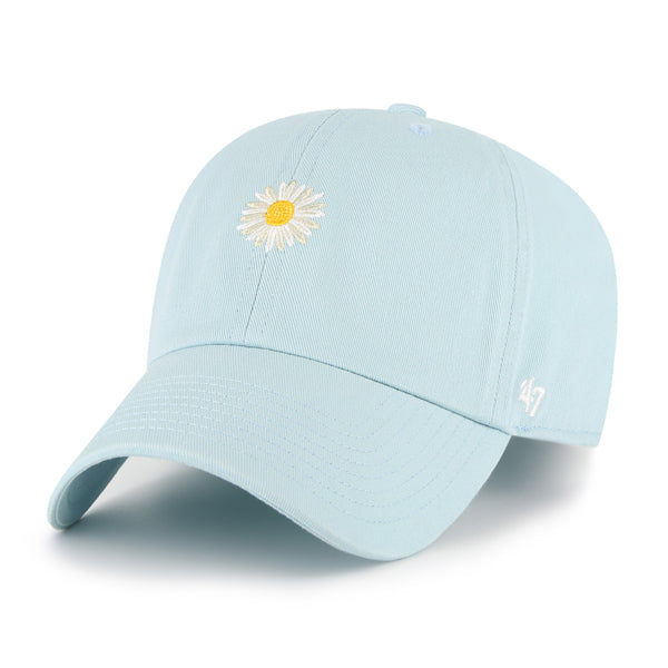 Pictured is this Daisy Icon Base Runner '47 CLEAN UP cap in light blue. 1