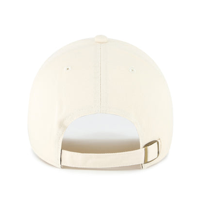 Pictured is this Food Icon Croissant Base Runner '47 CLEAN UP cap in natural. 2